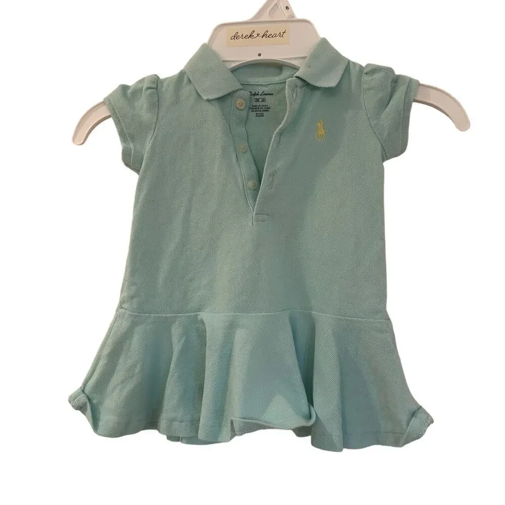 Ralph Lauren Blue Dress sz 3 m baby girl dress Ralph Lauren Polo Dress